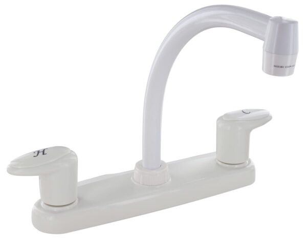 Phoenix Products 8 Inch Kitchen Faucet, High Arc, White