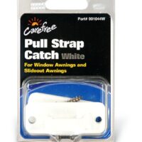 Carefree Window Awning Pull Strap Catch, Screw-On, White, Pack of 2