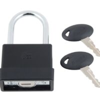 AP Products Hardened Steel Padlock, Silver