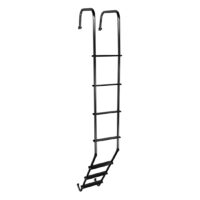 Stromberg Carlson Universal RV Rear Door Ladder, 99-1/2 inch, 7-Rung, Aluminum, Black