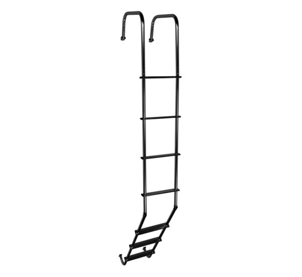 Stromberg Carlson Universal RV Rear Door Ladder, 99-1/2 inch, 7-Rung, Aluminum, Black