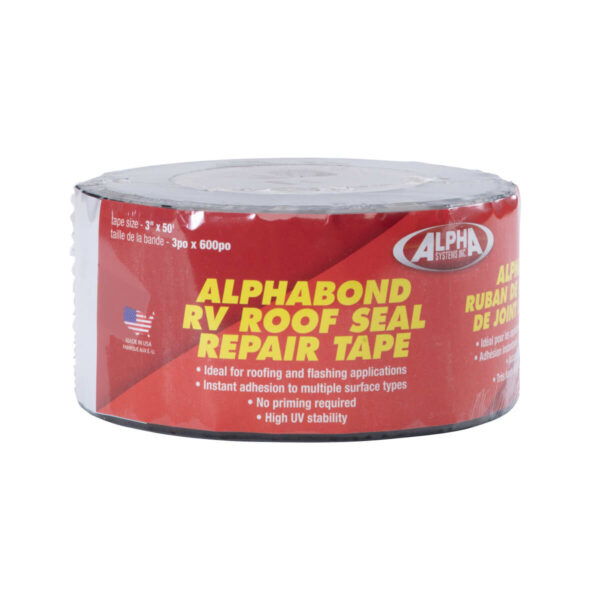 Lippert Thermoplastic Polyolefin Roof Tape, Black, 50 Feet