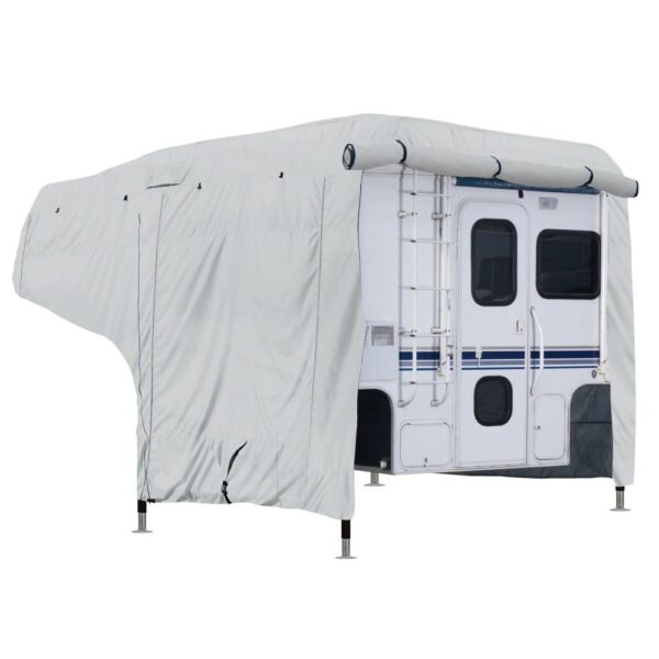 Classic Accessories Perma PRO RV Cover for Pop Up Campers, 8-10 Feet, Gray