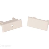 RV Designer Window Shade End Cap, Oyster, Set of 2