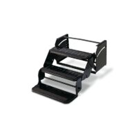 Stromberg Carlson Flexco Manual Entry Step, 24 Inches Wide, Triple, Black