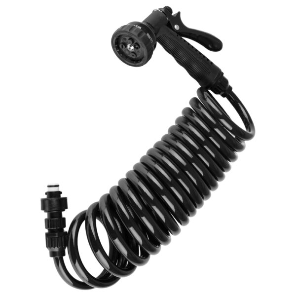 Dura Faucet Exterior Spray Hose, 15 Feet, Quick Connect, Black