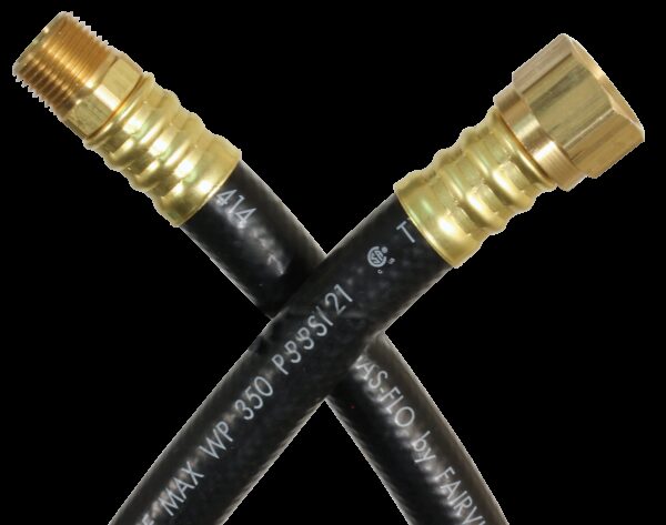 JR Products 48-Inch Propane Hose, 1/2 inch Female Flare to 3/8 inch Male Threads
