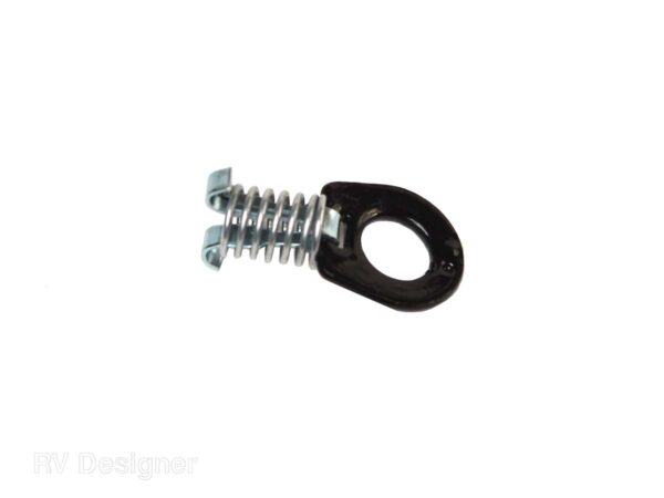 RV Designer Spring-Loaded Thumb Screw Door Latch, Silver, Set of 2