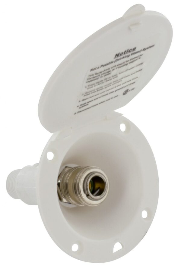 Phoenix Products Exterior Spray Port, Quick Connect, White