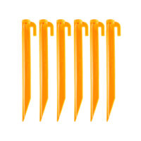 Coghlan's Tent Pegs, 9 inches, Yellow, ABS Plastic, Set of 6