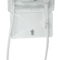 Empire Exterior Shower Kit, Hand-Held Head, White, 13-11/16" x 8-5/8", with 4.9-ft Hose