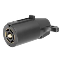 CURT 7-Way Blade Trailer Wiring Connector, Black