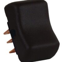 JR Products DPDT Rocker Switch, Brown
