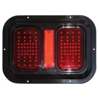 Valterra LED Stop/Tail/Turn Trailer Light, Red, 11" × 8", 104 Diodes