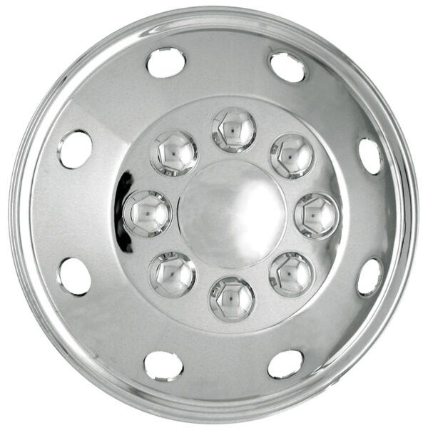 Coast To Coast 16 Inch Wheel Cover, Silver, 8 Hole Polished Stainless