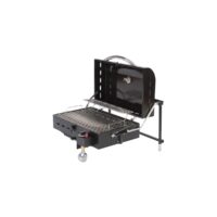 Faulkner Portable Propane Barbeque Grill, 12,000 BTU, Black