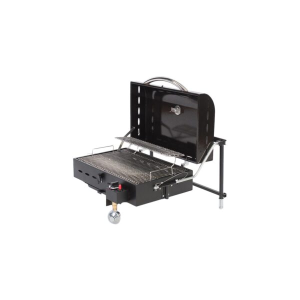 Faulkner Portable Propane Barbeque Grill, 12,000 BTU, Black
