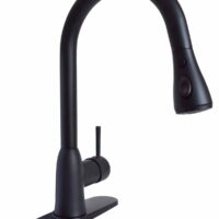 Phoenix Products Kitchen Faucet, High Arc, Matte Black, 3 Modes
