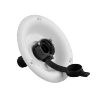 JR Products Fresh Water Inlet, Polar White, Recessed Mount