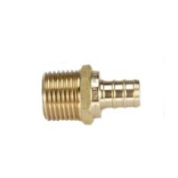 Elkhart Supply 1/2 Inch Hose Barb to 1/2 Inch Male Threads Adapter, Brass