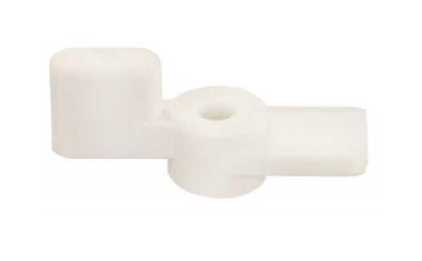 JR Products Fold-Down Door Catch, Polar White
