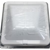 Heng's Industries 14x14 Manual RV Roof Vent, White, With Screen and Lid