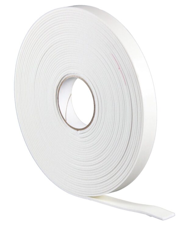 Specialty Recreation Foam Tape Roll, 54 ft. x 1 in. x 1/4 in., White