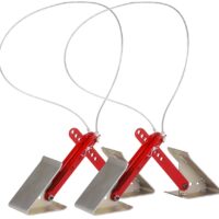 Fastway ONESTEP Stabilizing Wheel Chock, 24-inch, Red, Set of 2