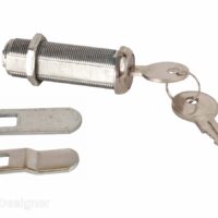 RV Designer Chrome Lock Cylinder with Keys, 2 in