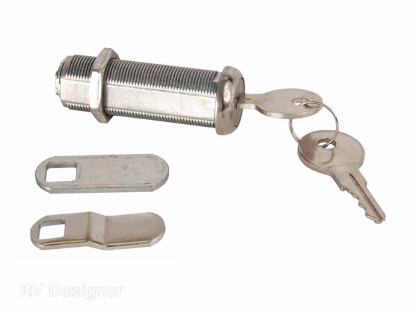 RV Designer Chrome Lock Cylinder with Keys, 2 in