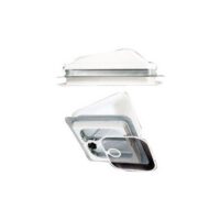 Heng's Industries Roof Vent Lid 14 x 14 Inch, Jensen Hinges, Smoke
