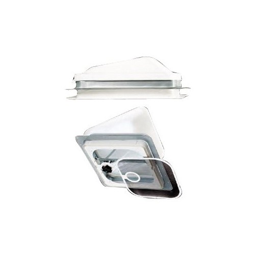 Heng's Industries Roof Vent Lid 14 x 14 Inch, Jensen Hinges, Smoke