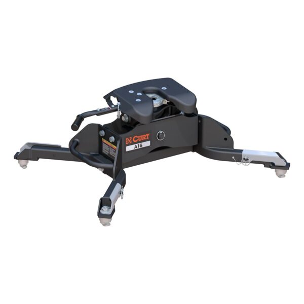 CURT A16 Fifth Wheel Trailer Hitch, 16,000 lbs GTW, Black Powder Coated