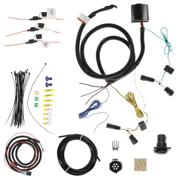Tekonsha Trailer Wiring Connector, 7-Way with Brake Control, Black