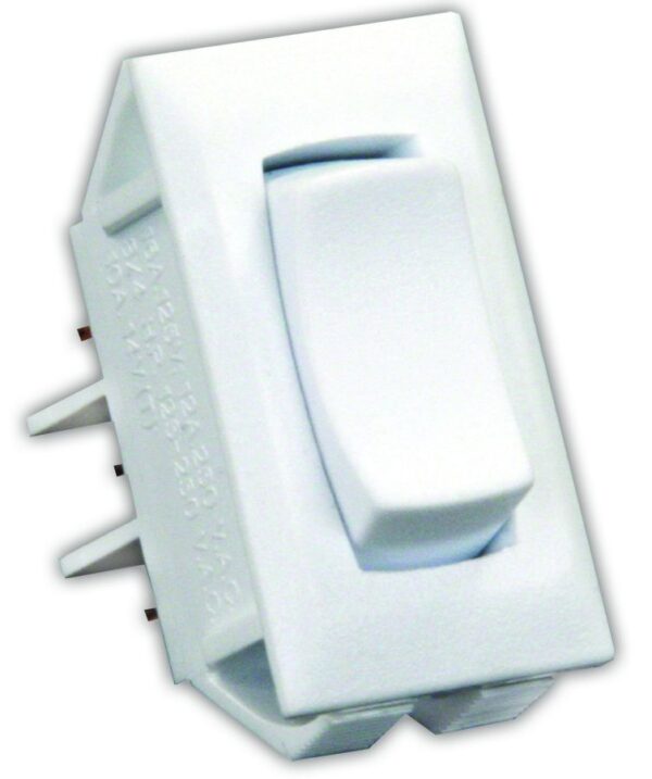 JR Products SPDT Rocker Switch, White