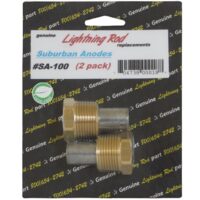 Western Leisure Anode Rod, Zinc Alloy, 2-Pack, Suburban