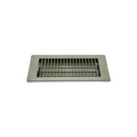 AP Products Floor Register, 12" x 4" Brown Metal with Damper
