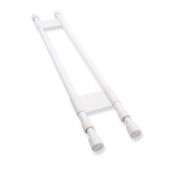 Camco Spring-Loaded Refrigerator and Cabinet Brace, 19 to 34 inch, White