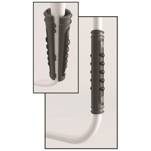Stromberg Carlson Exterior Grab Bar Grip, Soft Rubber, Black