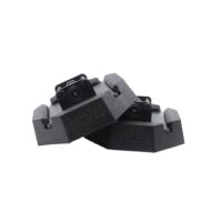 SnapPad Leveling Jack Foot Pad, 8.17", Rubber and Steel, Set of 2