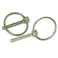 Demco Linchpin, 3/16" Diameter, 1-3/4" Length, Polished Silver, Set of 2