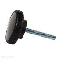 RV Designer Carefree Awning Knob, 1-3/4 Inch Stem, Black, Pack of 2