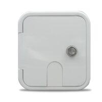 B&B Molders Fresh Water Inlet with Lock Polar White (Recessed Mount, 2-3/4 Inch depth)