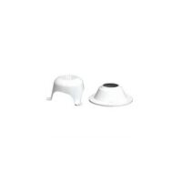 Custom Plastic Sewer Vent 1-1/4 to 1-1/2 Inch Pipe, Colonial White
