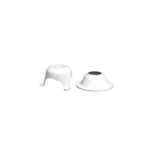 Custom Plastic Sewer Vent 1-1/4 to 1-1/2 Inch Pipe, Colonial White