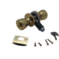 AP Products Entrance Door Lock, Gold, Knob Handle