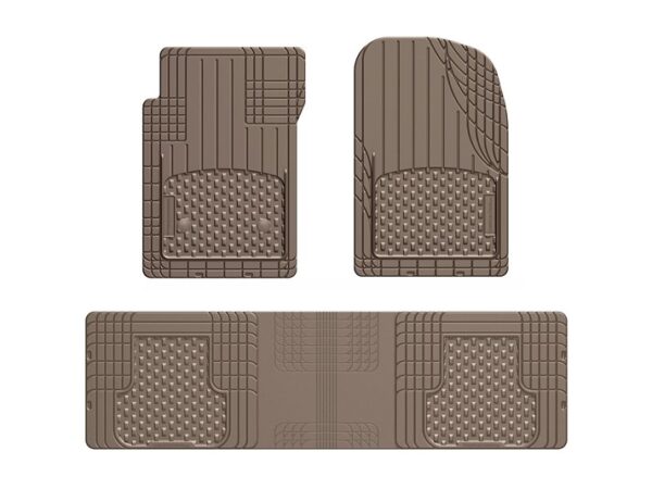 WeatherTech All-Vehicle Floor Mat Set, Tan, Trim-To-Fit, 3-Piece