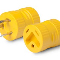 Marinco Park Power Adapter, TT-30P to L5-30R, 30 Amp, Yellow