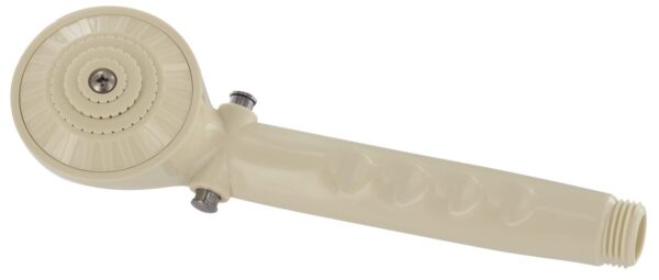 Phoenix Products Hand Held Shower Head, Biscuit, Single Function with Shut-Off Valve