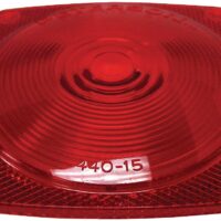 Peterson 440 Series Replacement Tail Light Lens, Red Acrylic